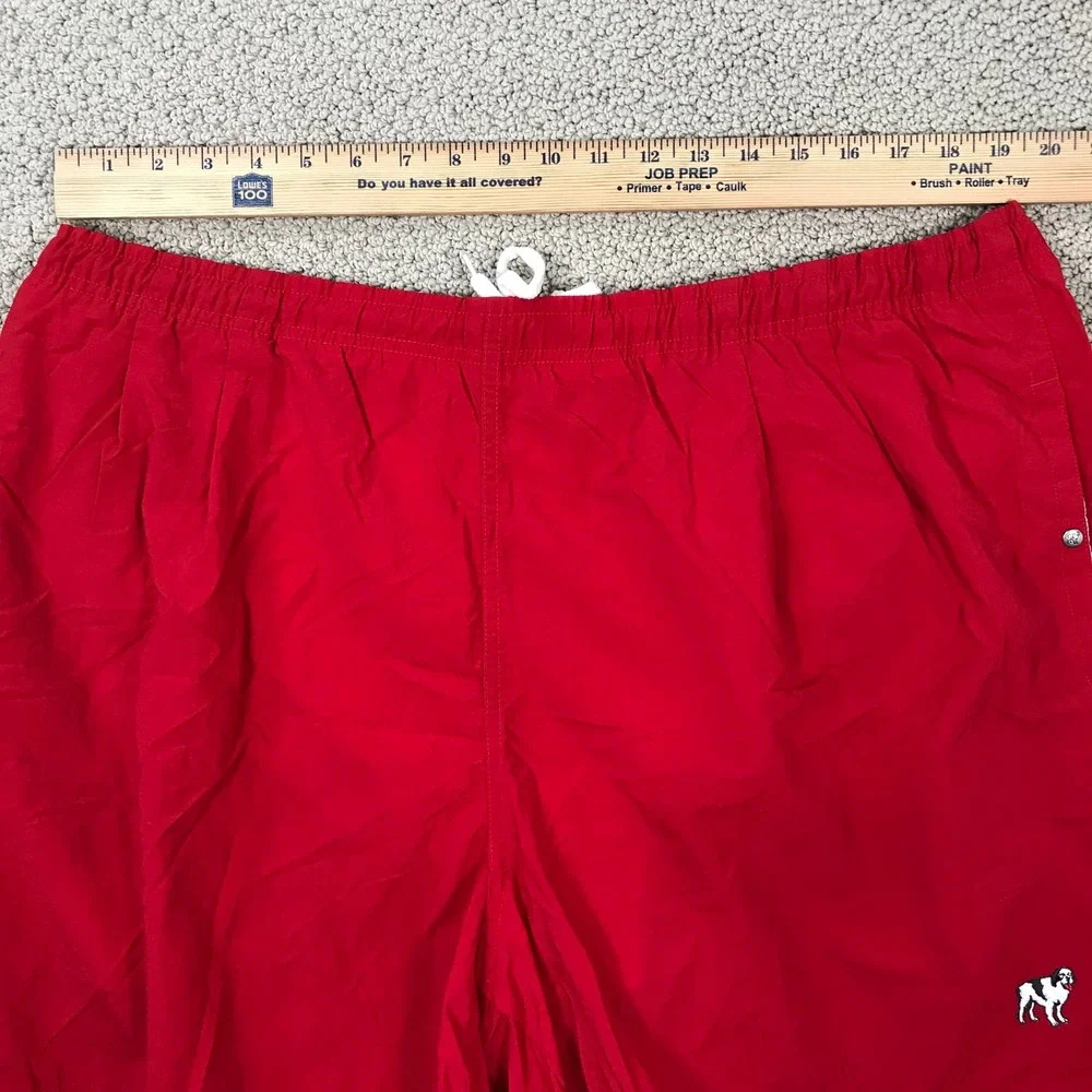 Big Dogs Mens Red Swim Trunks Board Shorts Mesh Lined Size 1X Nylon Athletic